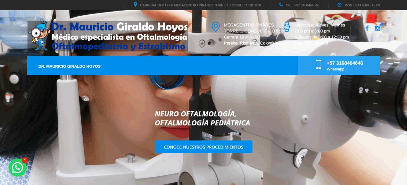 Diseño de Pagina web en Colombia Dr Mauricio Giraldo