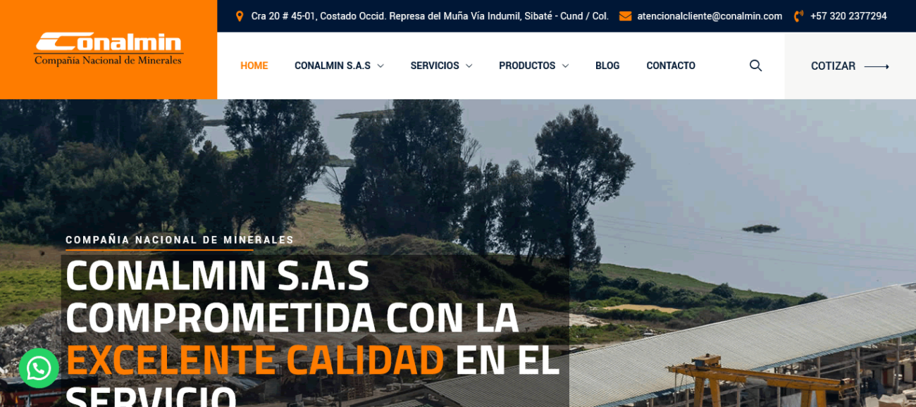 Diseño de Paginas web Estados Unidos CONALMIN Colombia
