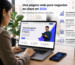 Empresaria trabajando en una página web para negocios optimizada para SEO y GEO en 2026.