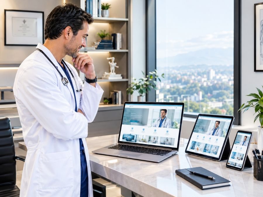 Diseño responsive de un sitio web para médicos