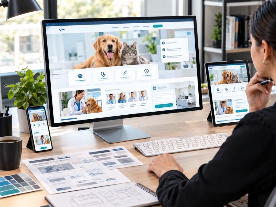 ¿Cómo debe ser el sitio web de un hospital veterinario? Claves para atraer más clientes 1 Diseño de sitio web para hospital veterinario